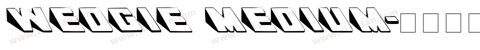 Wedgie Medium字体转换